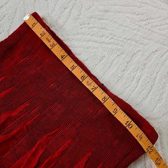 Lapis Anthropologie EUC Tube Dress Damask Pattern Maxi gown Strapless OS red - Picture 12 of 17